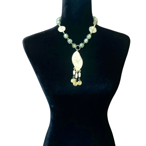 Carmel Glass Necklace with Pendant