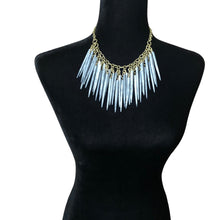 Load image into Gallery viewer, Grey Spike Choker