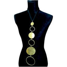 Load image into Gallery viewer, Brass Beauty Circle Pendant