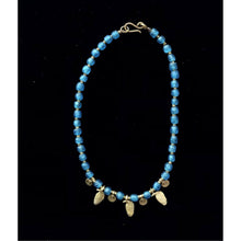 Load image into Gallery viewer, Turquoise Feather Necklace