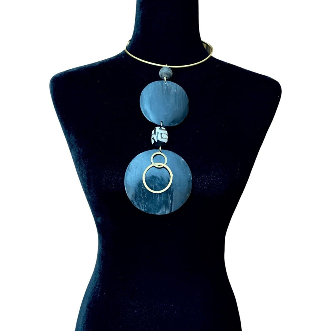 Horn Batik Pendant