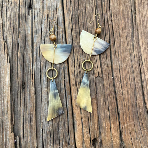 Horn Drop Earrings