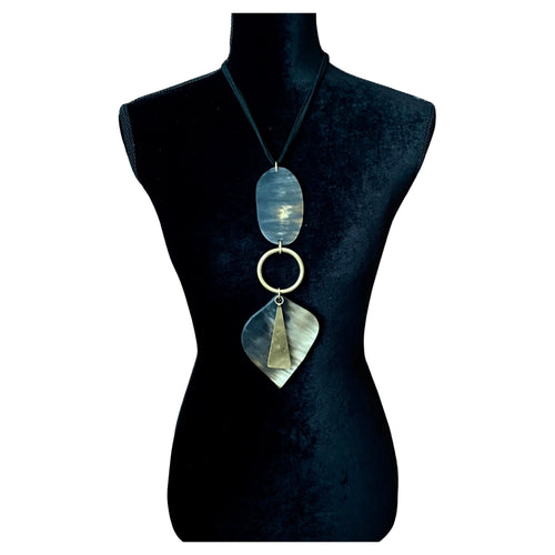 Double Drop Horn Pendant