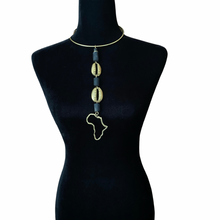 Load image into Gallery viewer, Africa Cut Out Cowrie Pendant