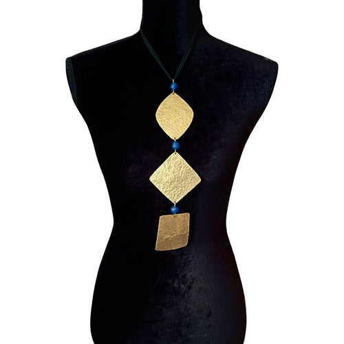 Diamond Glass Choker Pendant