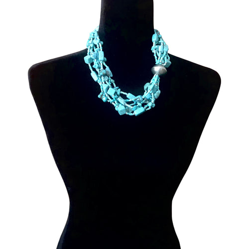 Five Strand Turquoise Necklace