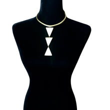 Load image into Gallery viewer, Triple Triangle Choker Pendant