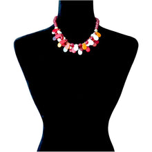 Load image into Gallery viewer, Red Combo Glass Necklace