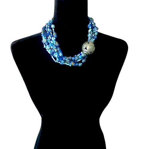 Bedazzling Blue Necklace